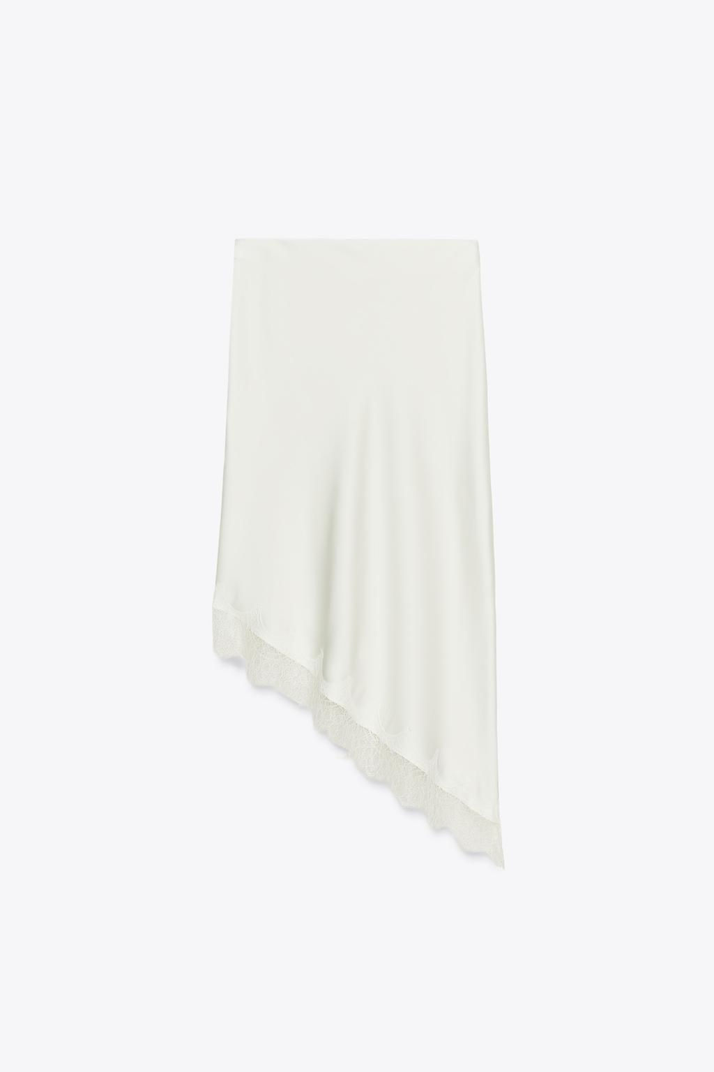 SATIN LACE SKIRT - Zara фото 8