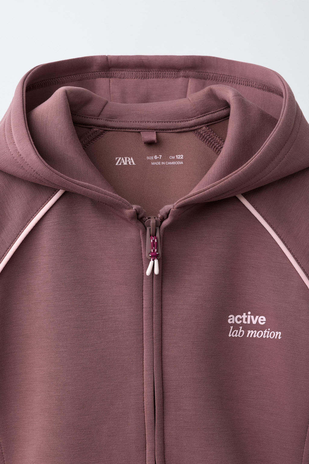 CHAQUETA CAPUCHA GYM / Rosa palo - Zara фото 4