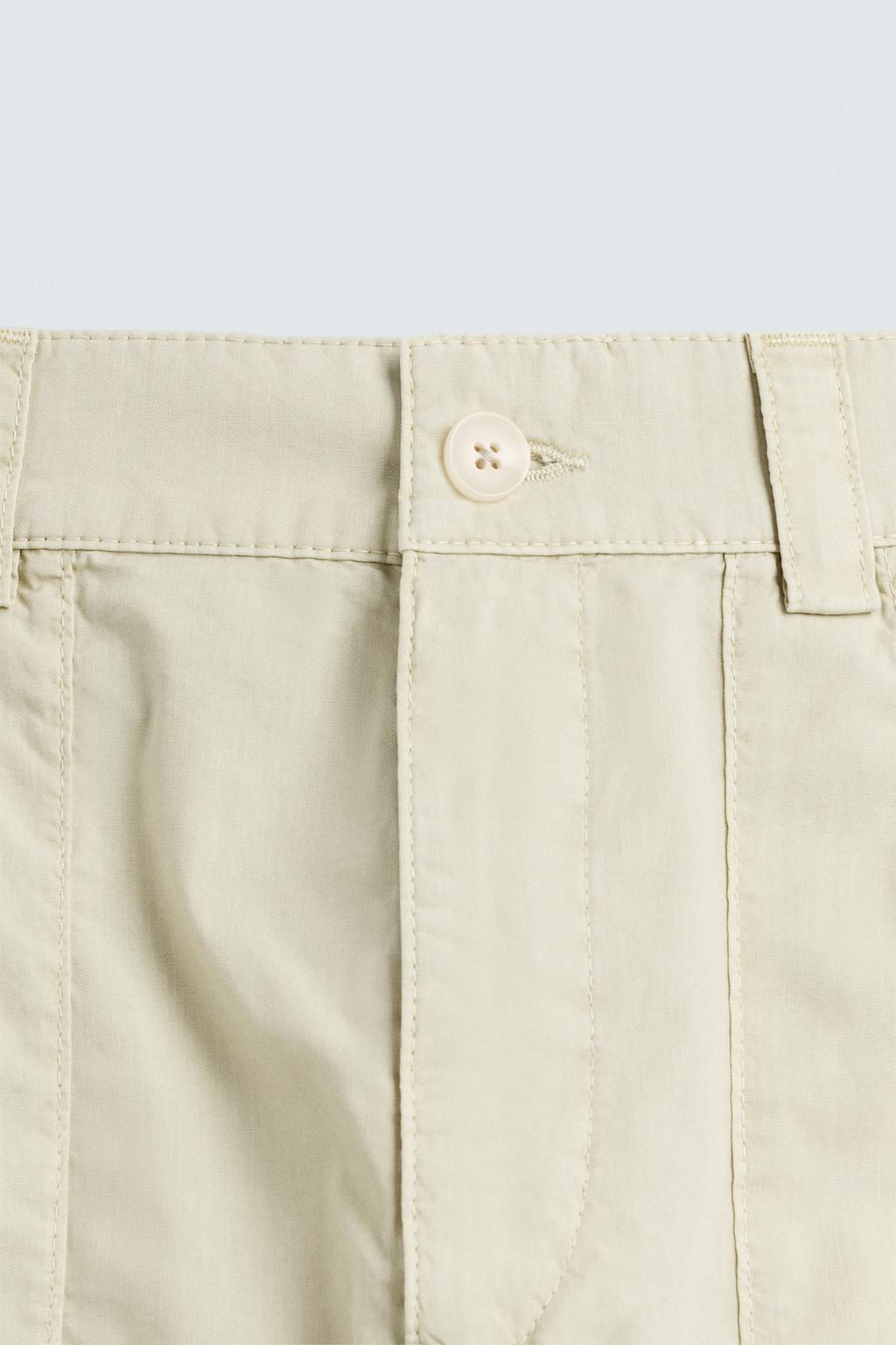 WASHED COTTON BERMUDA SHORTS - Zara фото 39