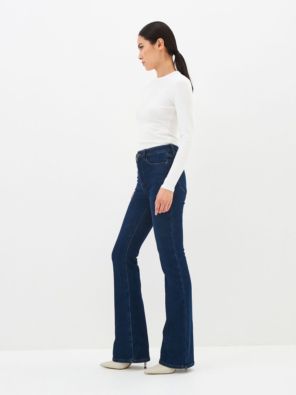 Утепленные Женские Джинсы Клеш Ут. Начёс - Mossmore фото 10