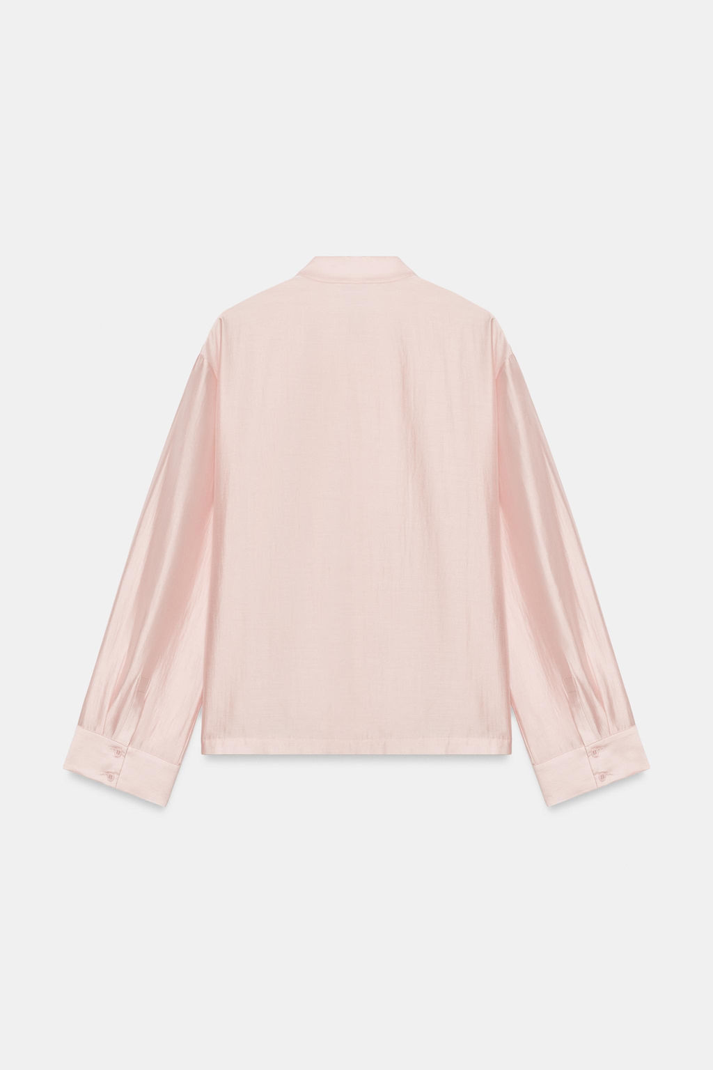 CAMISA SATINADA ALAMARES ZW COLLECTION / Rosa pastel