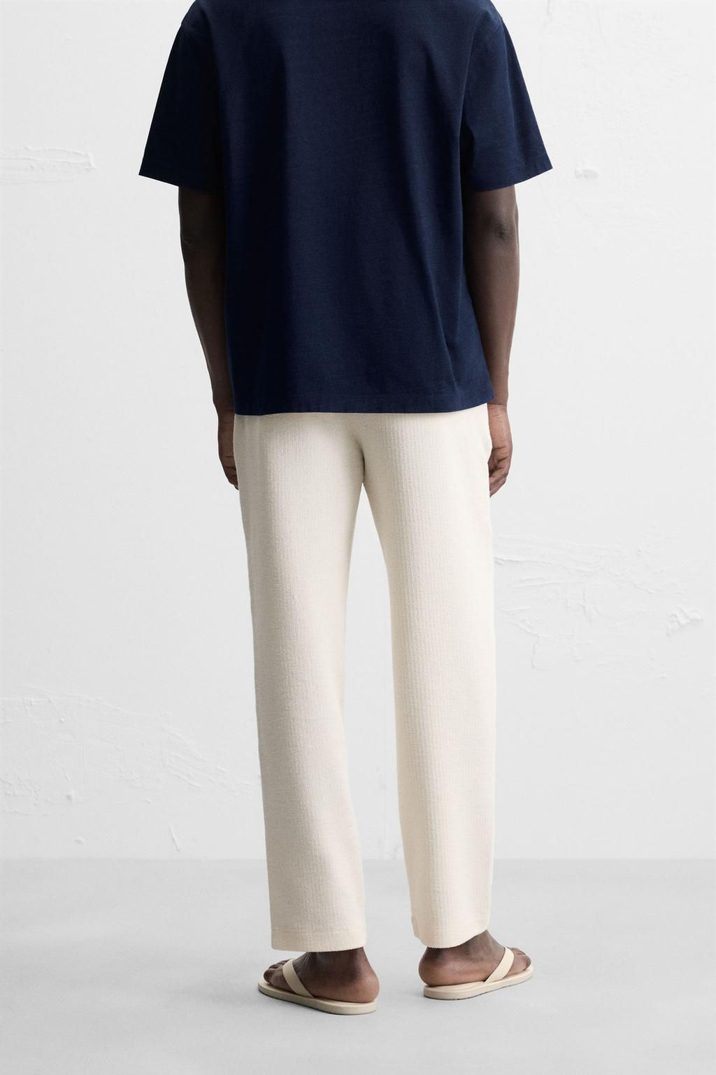 TEXTURED CHINO TROUSERS - Zara фото 3