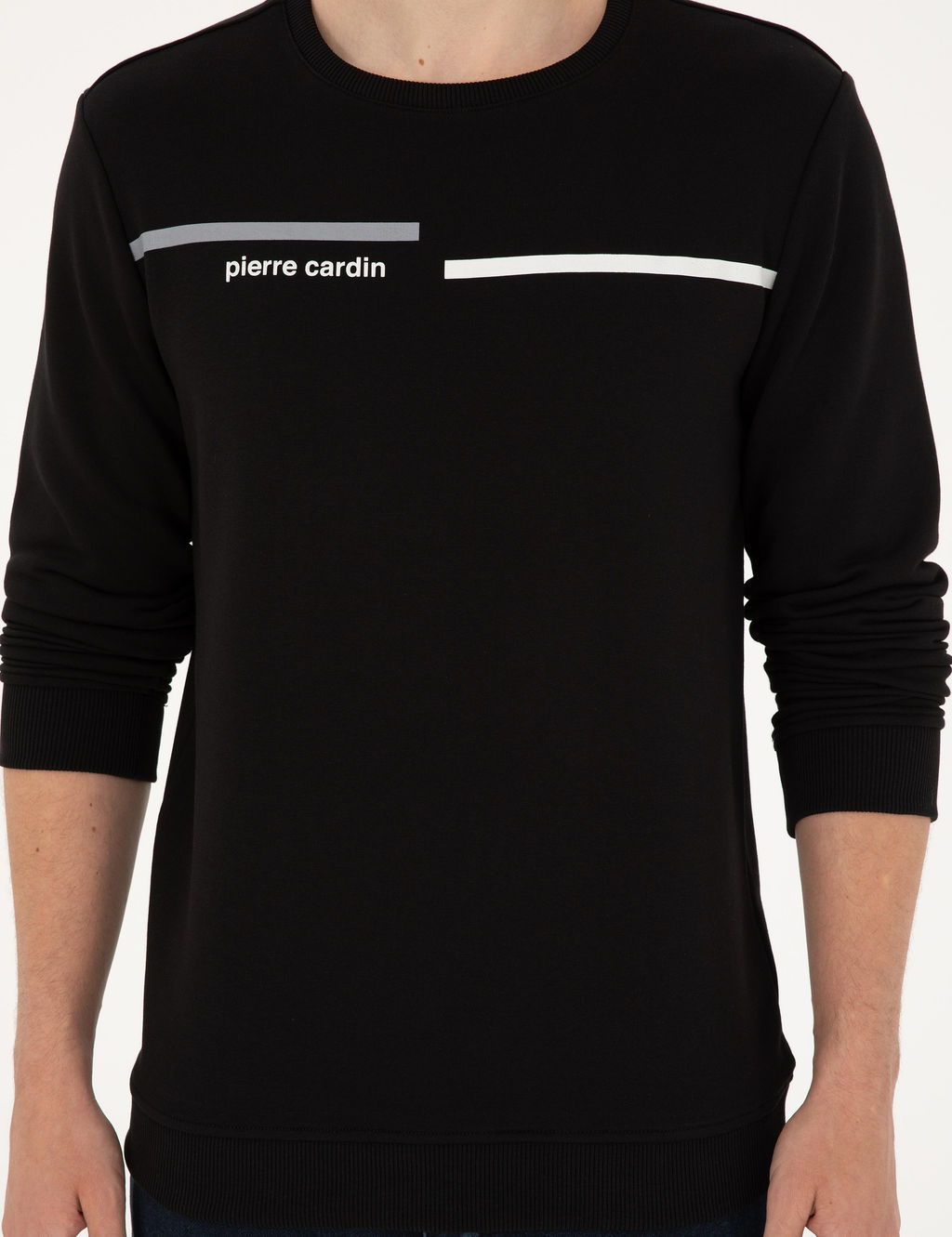 Siyah Regular Fit Sweatshirt - Pierre cardin фото 6