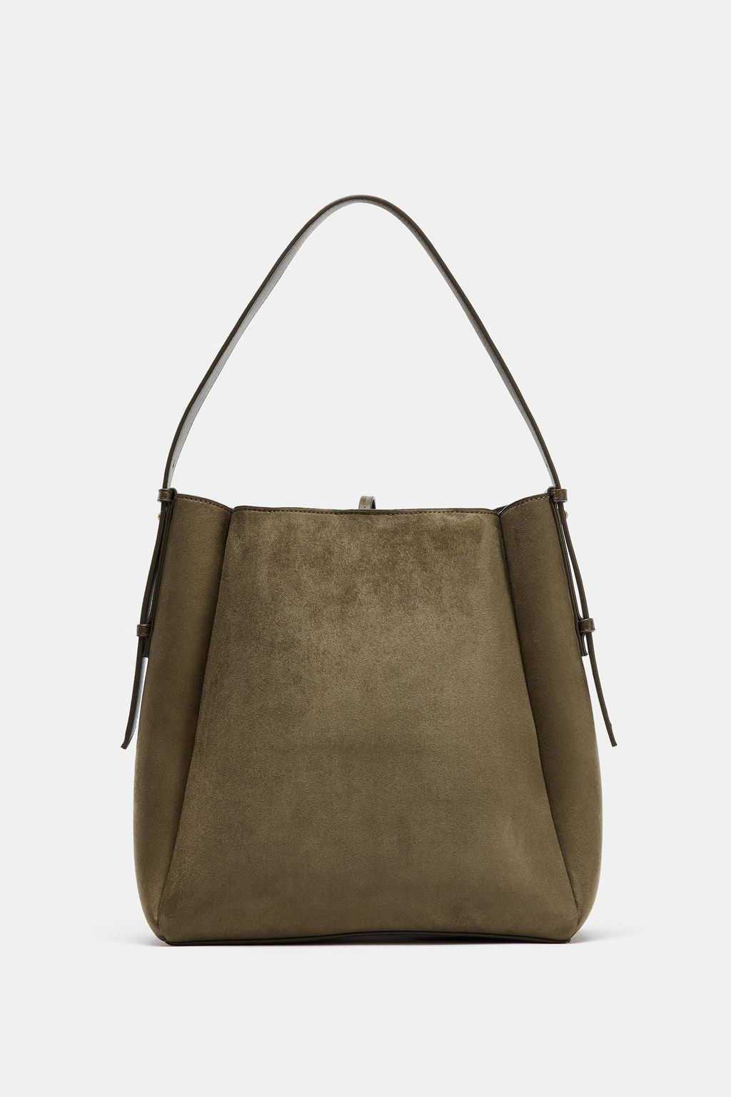 MAXI BUCKET BAG WITH METAL RING - Zara фото 6