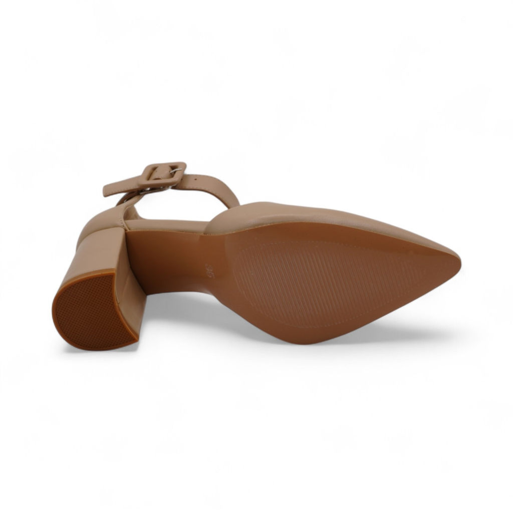 Женские туфли В9115-6А бежевые - Ahgel stars фото 3