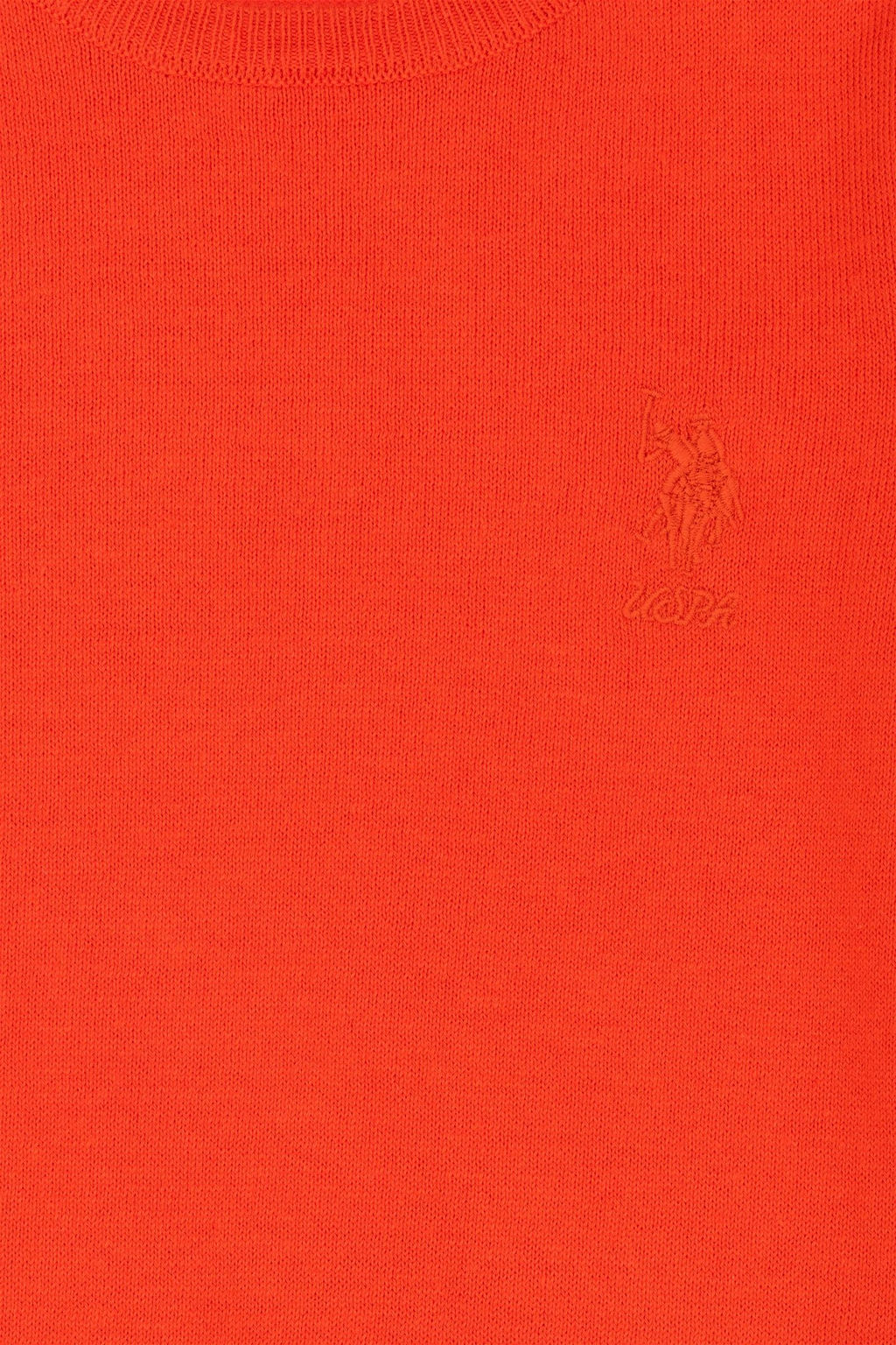 Оранжевый базовый свитер для девочки - U.s. polo assn фото 6