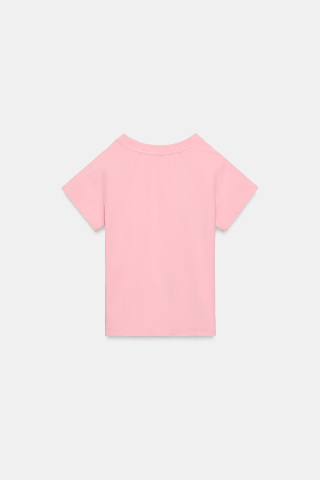 CAMISETA EFECTO LAVADO TACHAS / Rosa - Zara фото 2