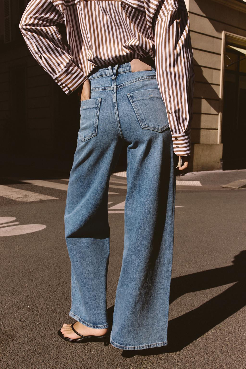 Z1975 WIDE-LEG HIGH-WAIST LONG LENGTH JEANS - Zara фото 2