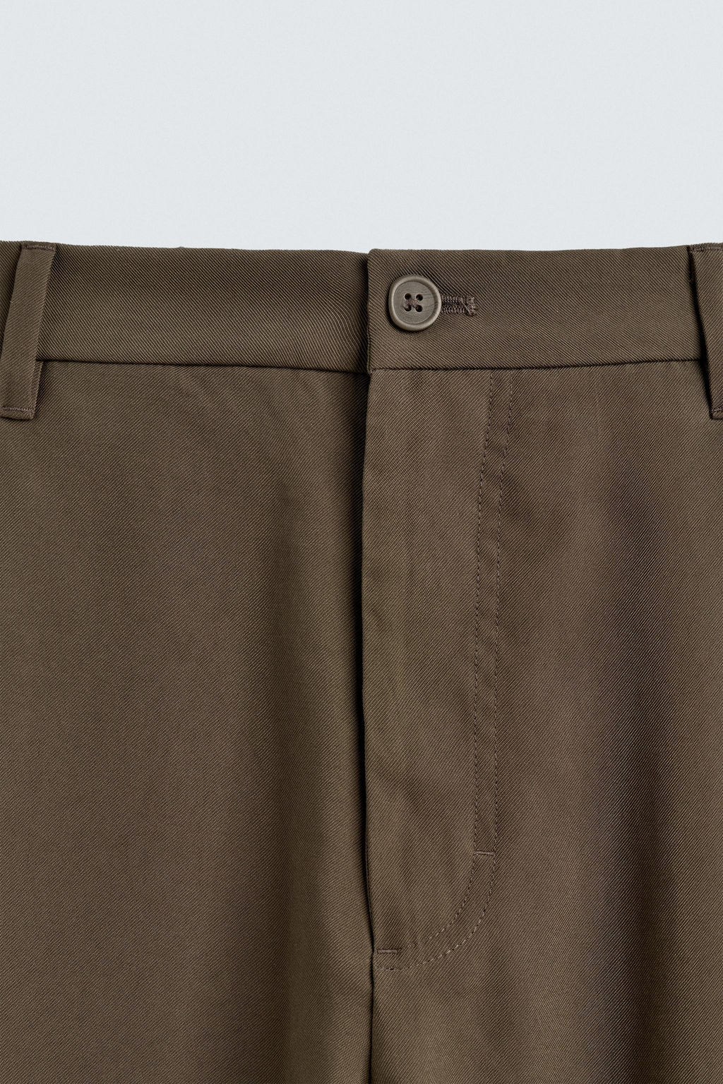 PANTAL?N FLUIDO RELAXED FIT / Marr?n / Topo - Zara фото 8