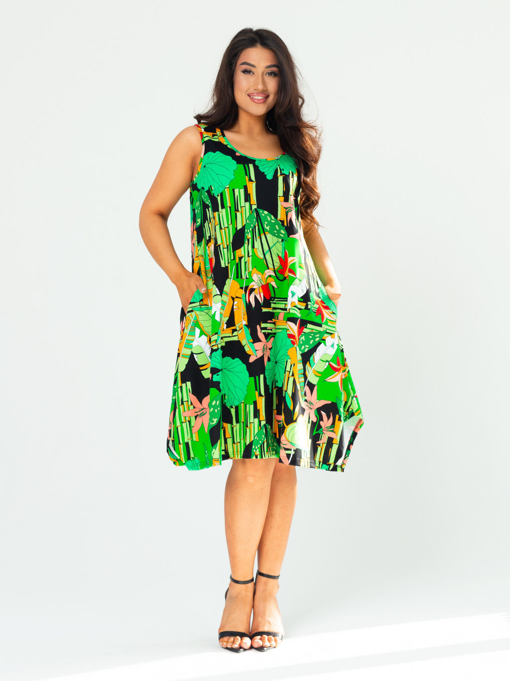 Сарафан женский кулирка ОЛИВИЯ ЗЕЛЕНЬ - Domtrik Домашний трикотаж фото 6