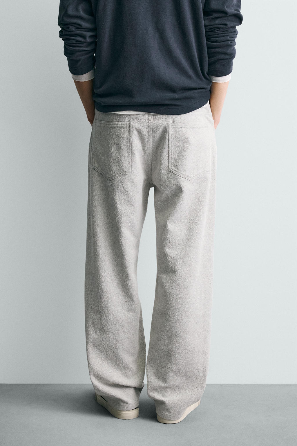 PANTAL?N STRAIGHT FIT JACQUARD / Gris - Zara фото 3