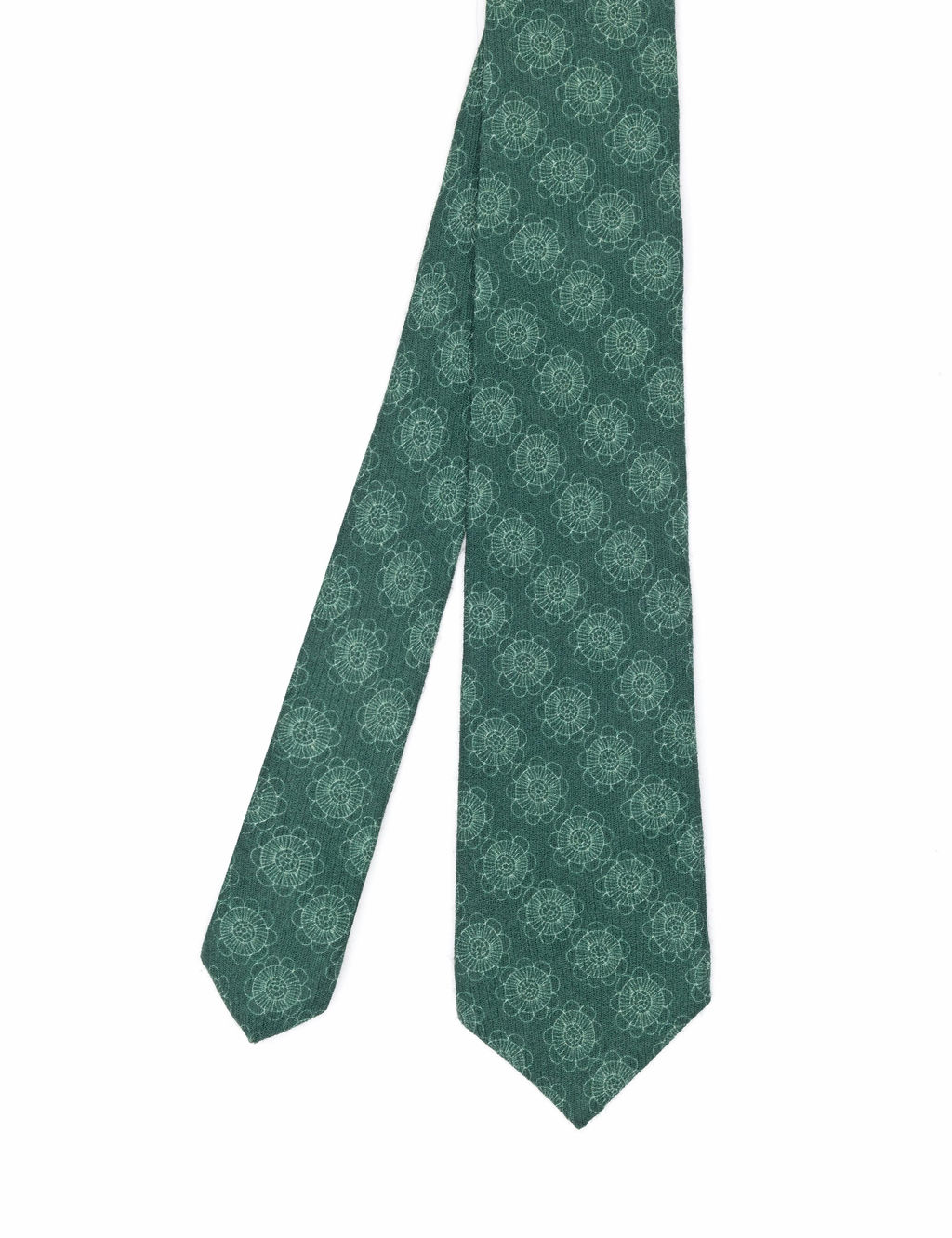 Зеленый шерстяной галстук - Cacharel фото 3