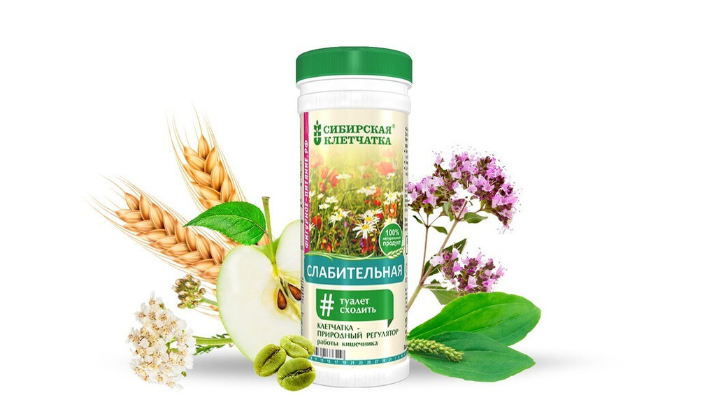 Слабительная, Клетчатка Сибирская, 170 г