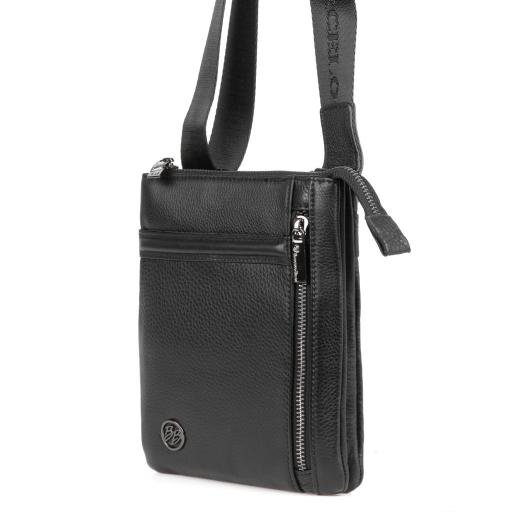 Мужская кожаная сумка - Barcelo biagi фото 2