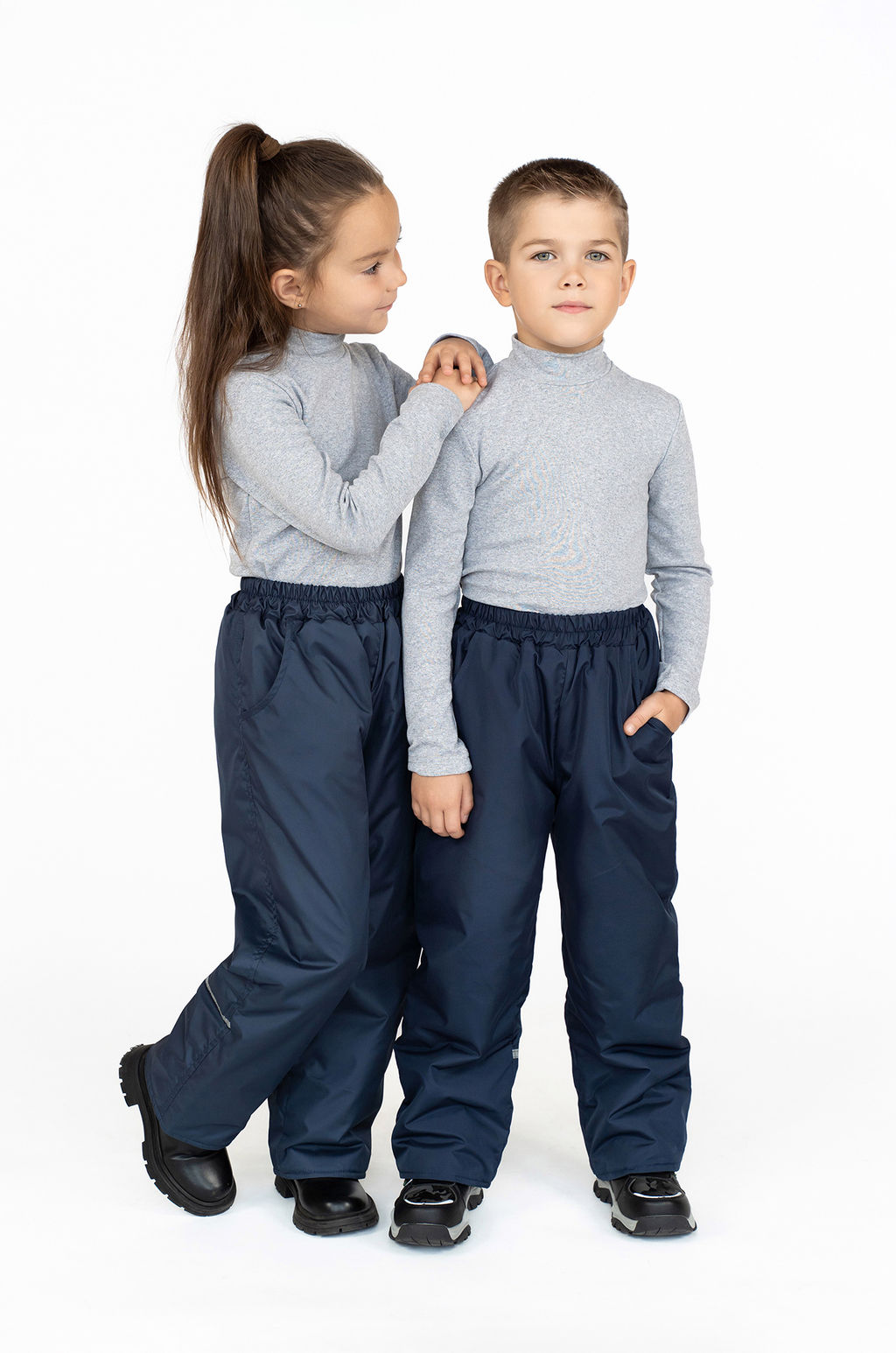 Брюки демисезонные синие