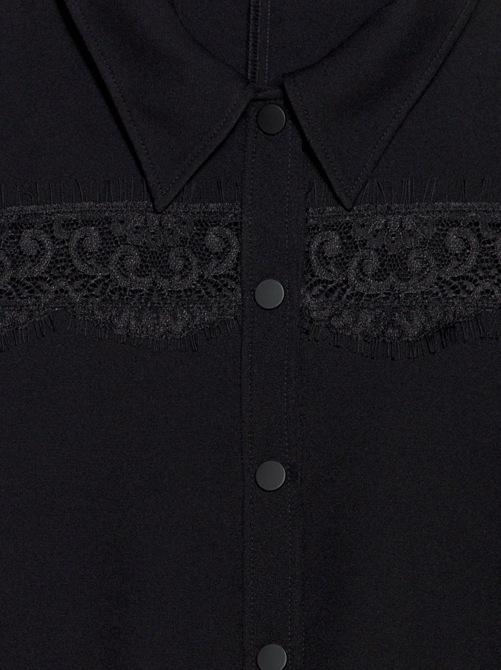 CONTE Платье-рубашка с фактурным кружевом LPL 1038 black - Conte elegant фото 7