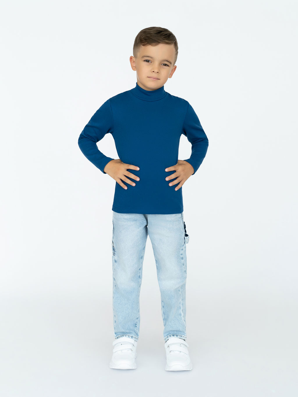 Джемпер-водолазка индиго 645 (110, 60)