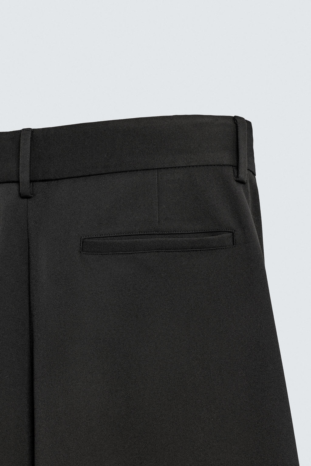 PANTAL?N WIDE FIT PLIEGUES / Negro - Zara фото 10