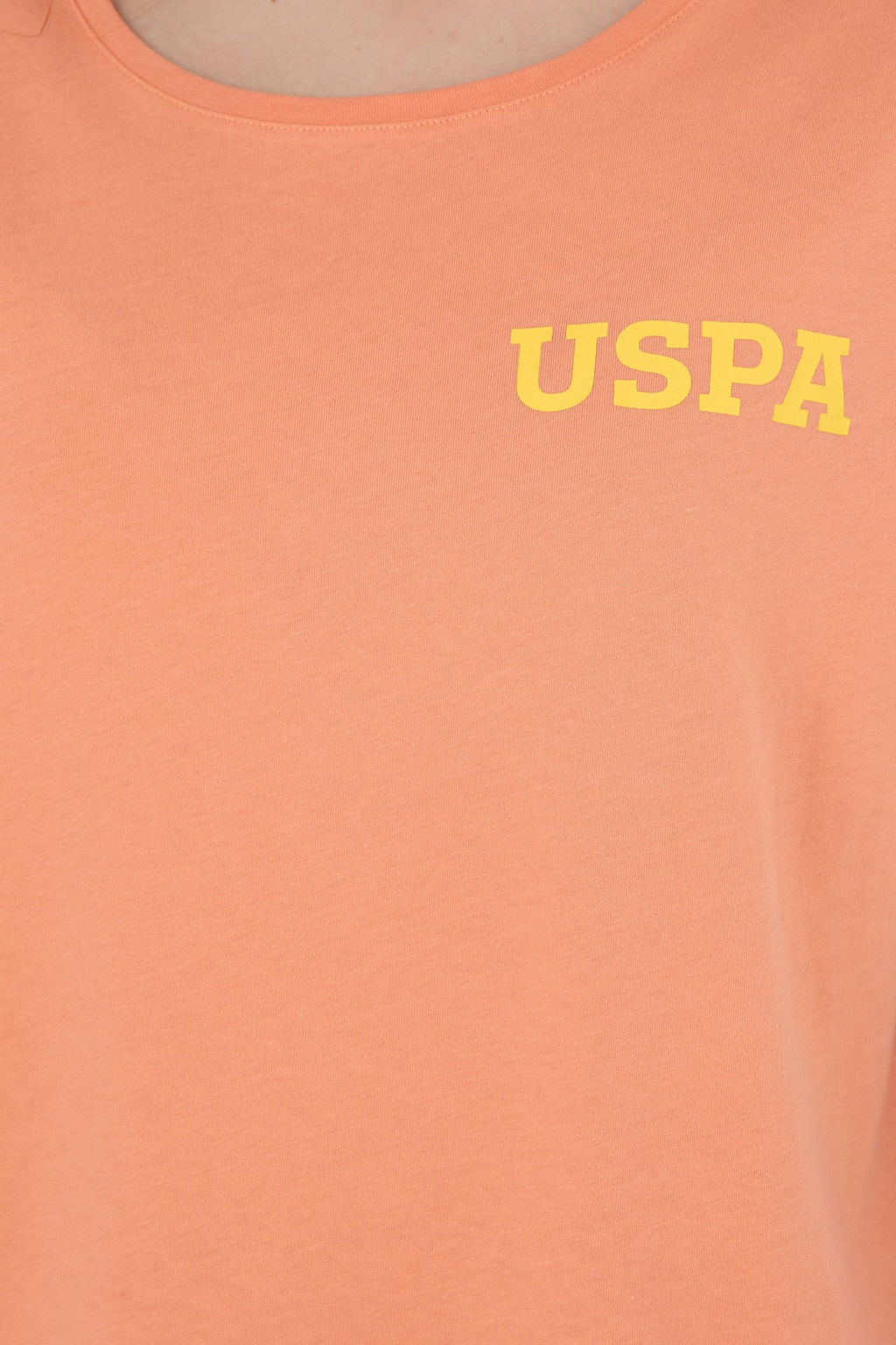 Футболка U.S. Polo Assn женская лососевая хлопок  фото 14