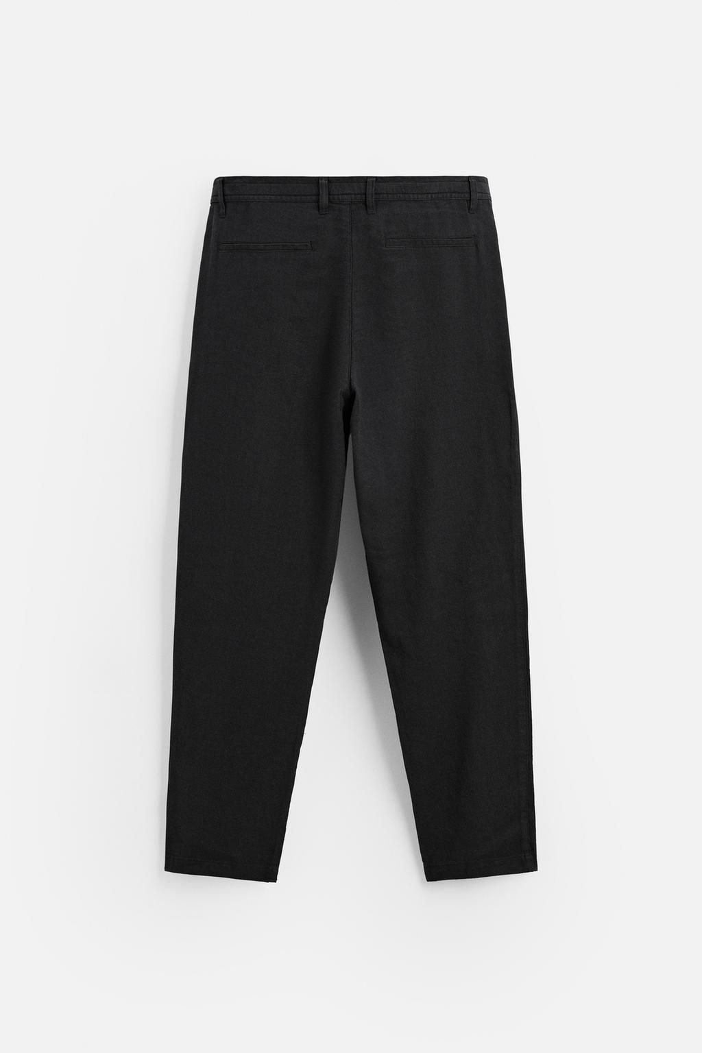 LINEN BLEND TROUSERS - Zara фото 25