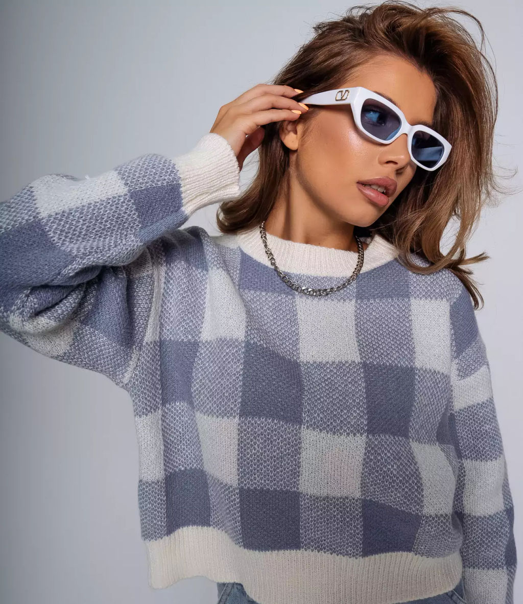 Свитер #КТ22221, голубой - Dommod фото 5