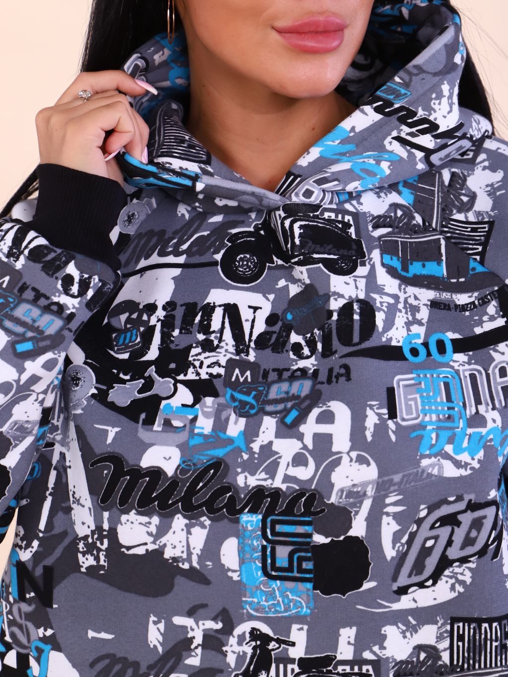 М340 Толстовка Ангелина (milano) - Иванушка-трикотаж фото 2