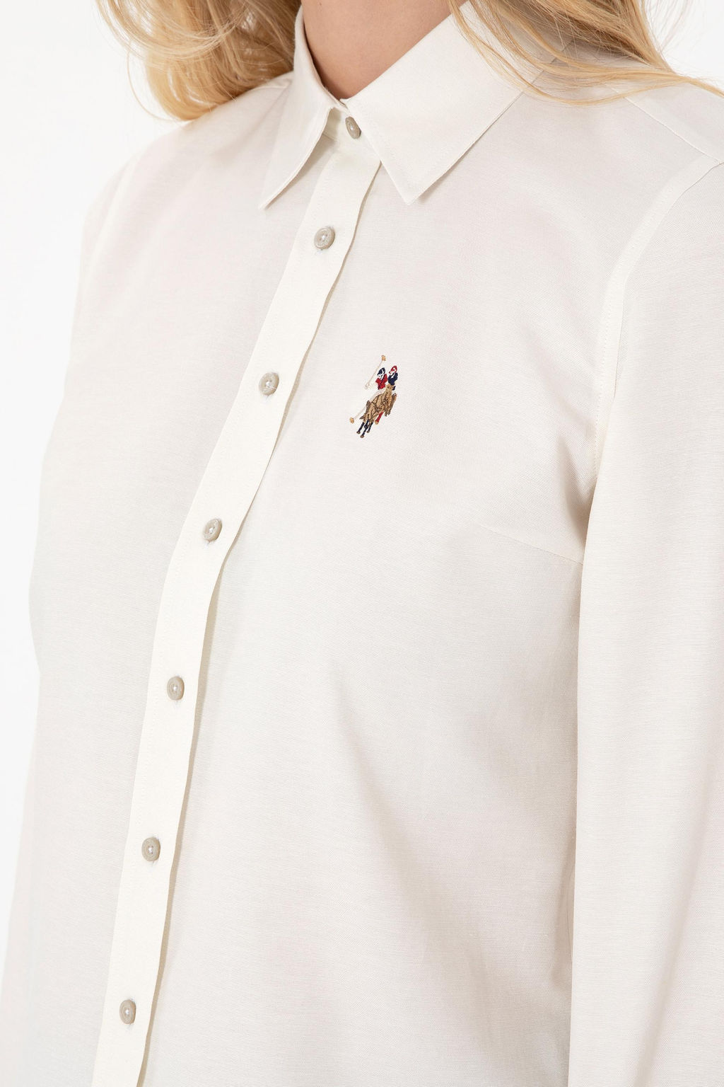 Kad_n Krem Uzun Kollu Basic G_mlek - U.s. polo assn фото 7