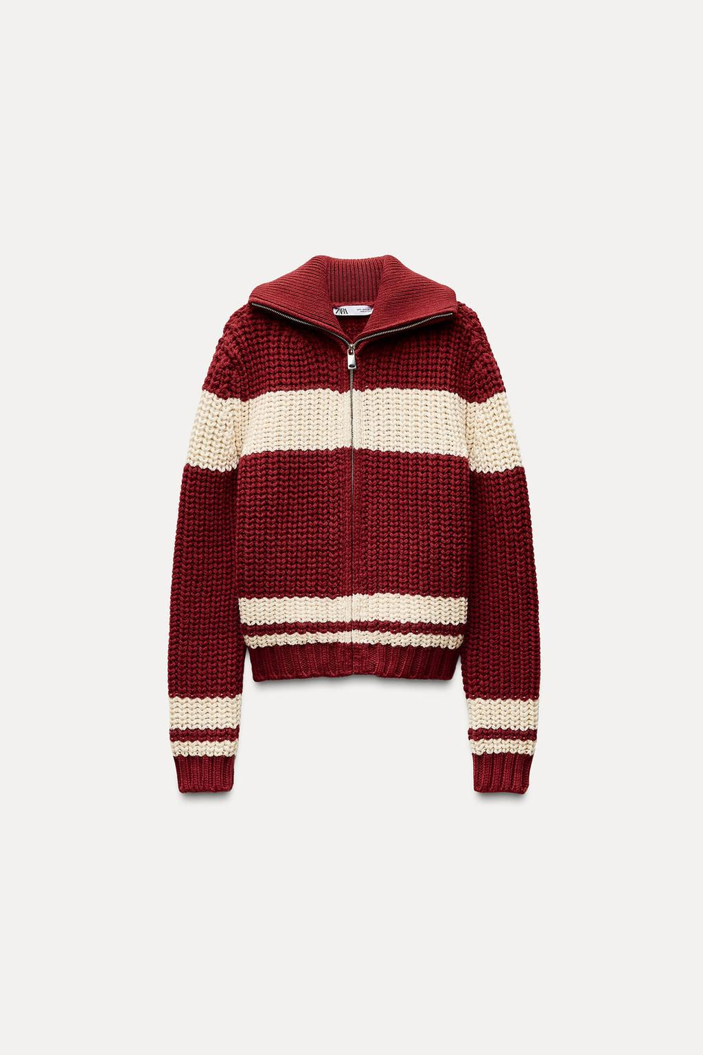 STRIPED KNIT CARDIGAN - Zara фото 3