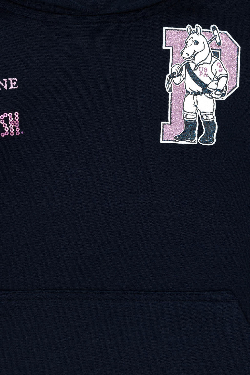 Темно-синий свитшот для девочки - U.s. polo assn фото 8