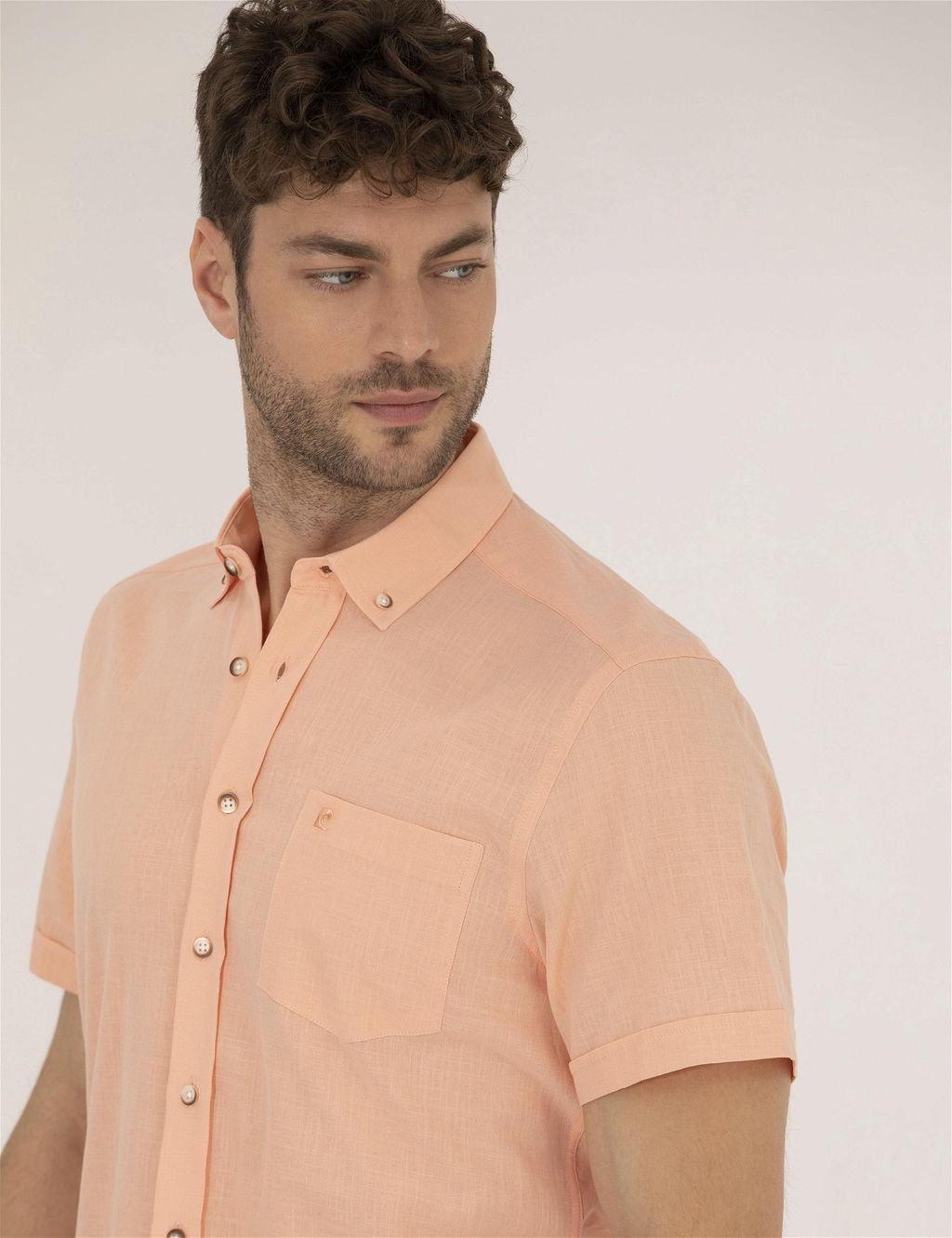 Turuncu Regular Fit K_sa Kollu G_mlek