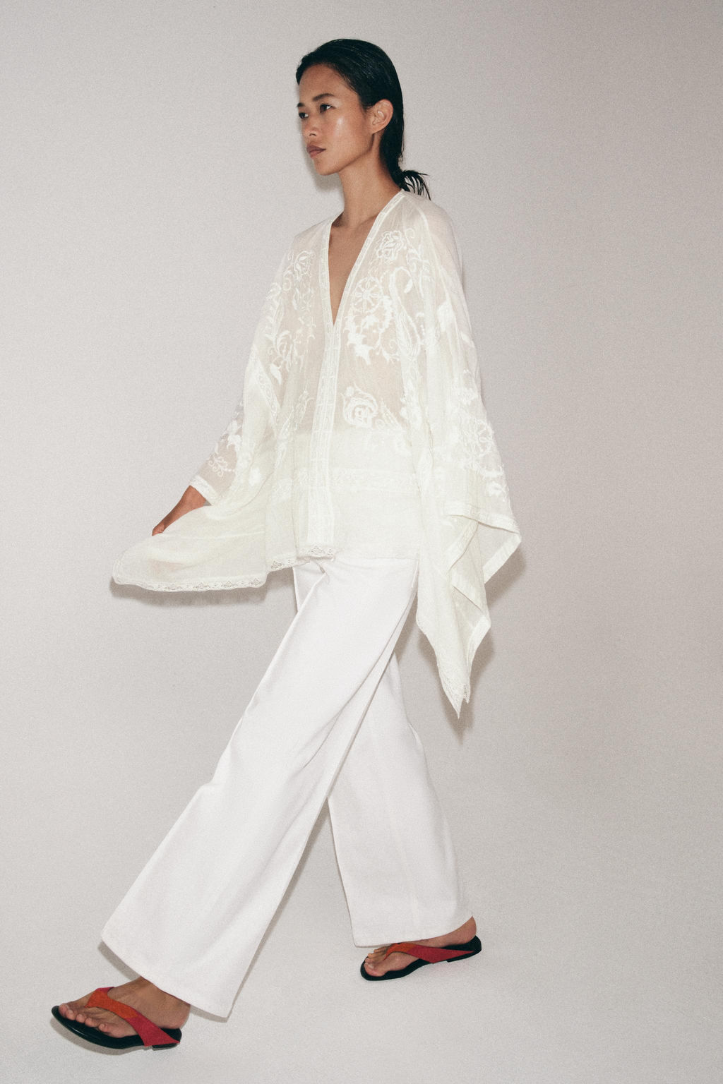 ZW COLLECTION CONTRAST MIDI DRESS - Zara фото 17