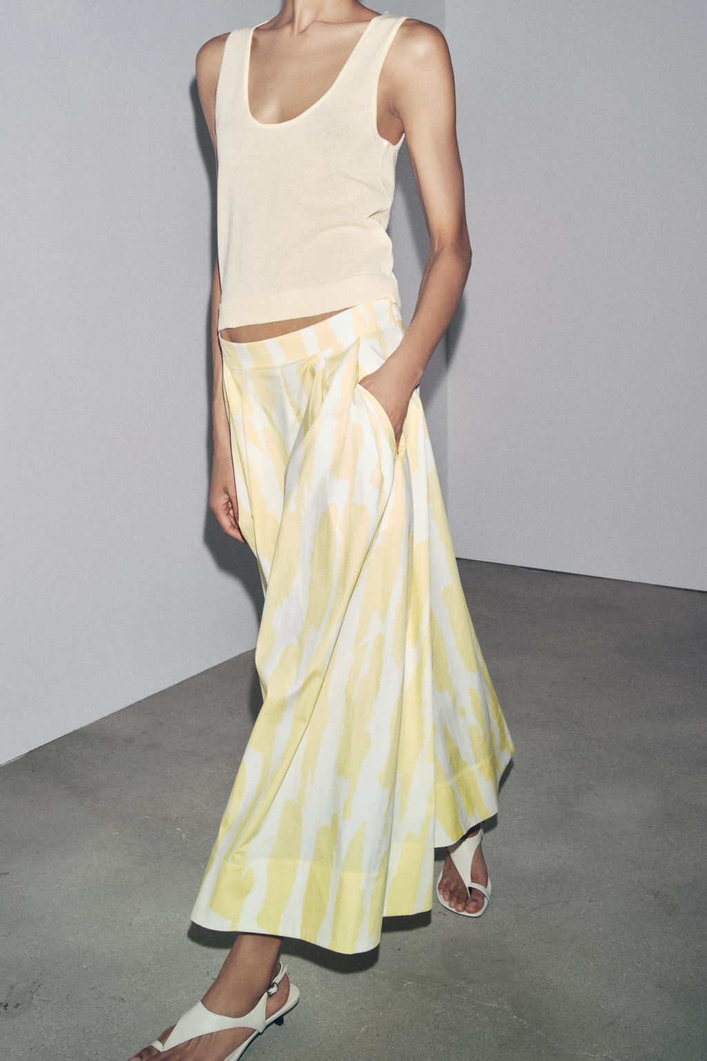 ZW COLLECTION PRINTED MIDI SKIRT - Zara фото 2