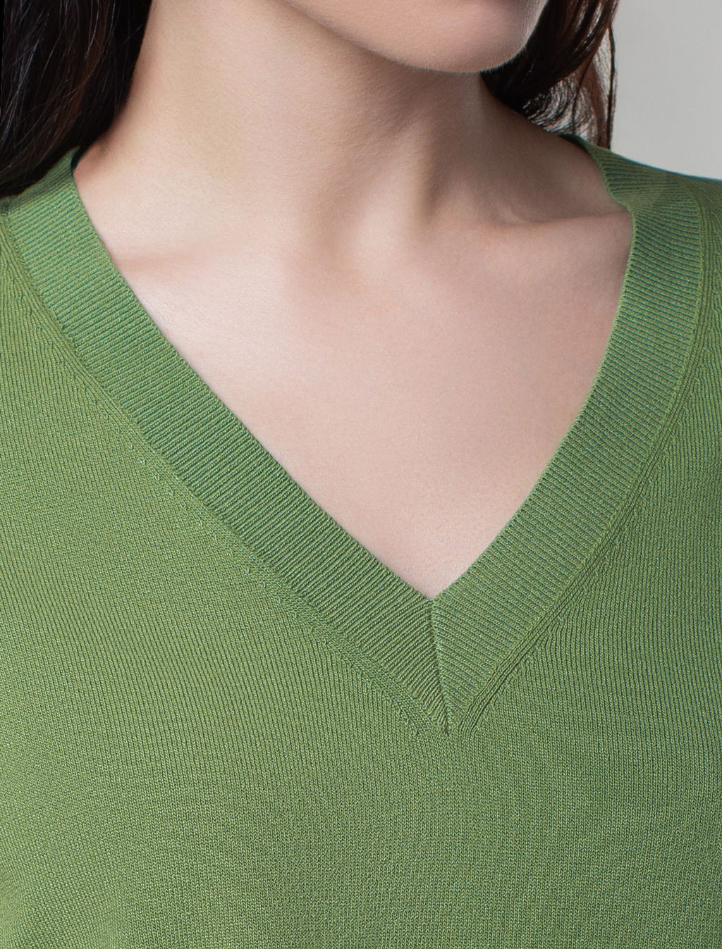 Джемпер тонкой вязки из вискозы с нейлоном - Vilatte фото 2