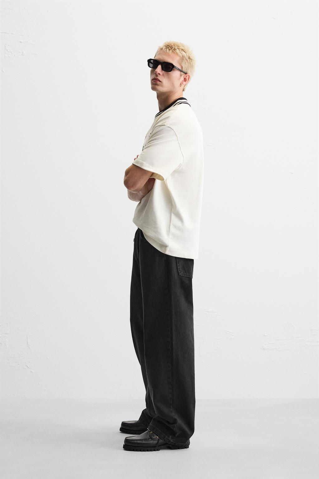 RETRO RUGBY TEXTURED POLO SHIRT - Zara фото 4