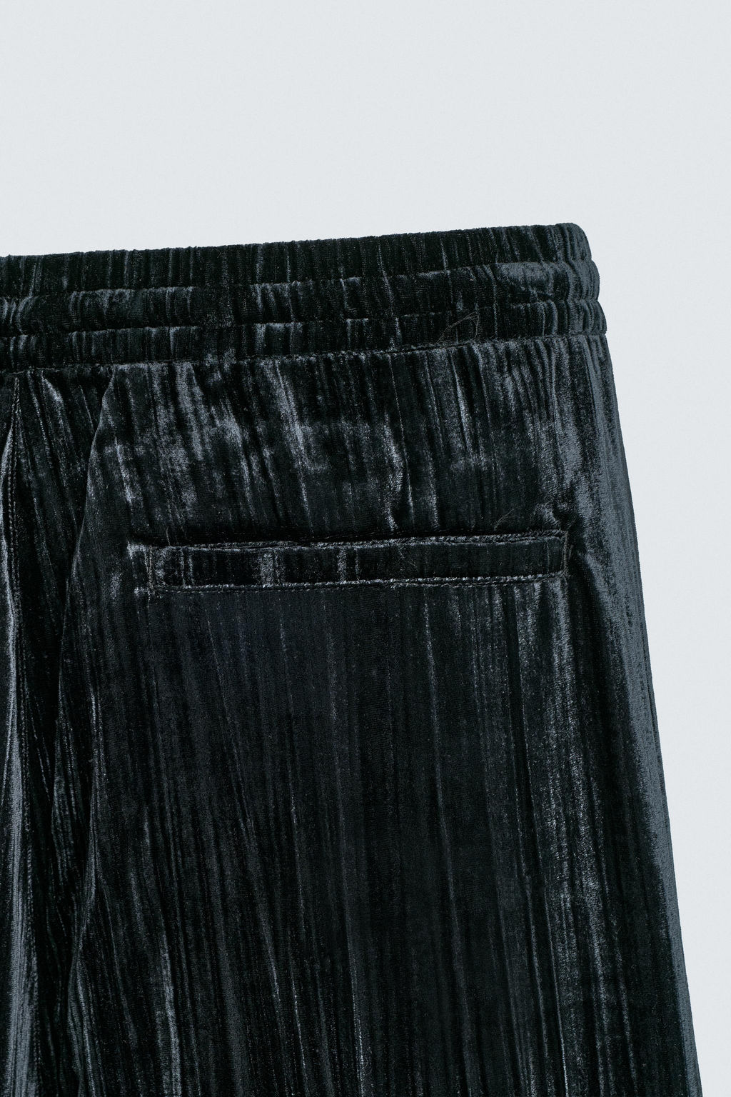 PLEATED VELVET TROUSERS - Zara фото 9