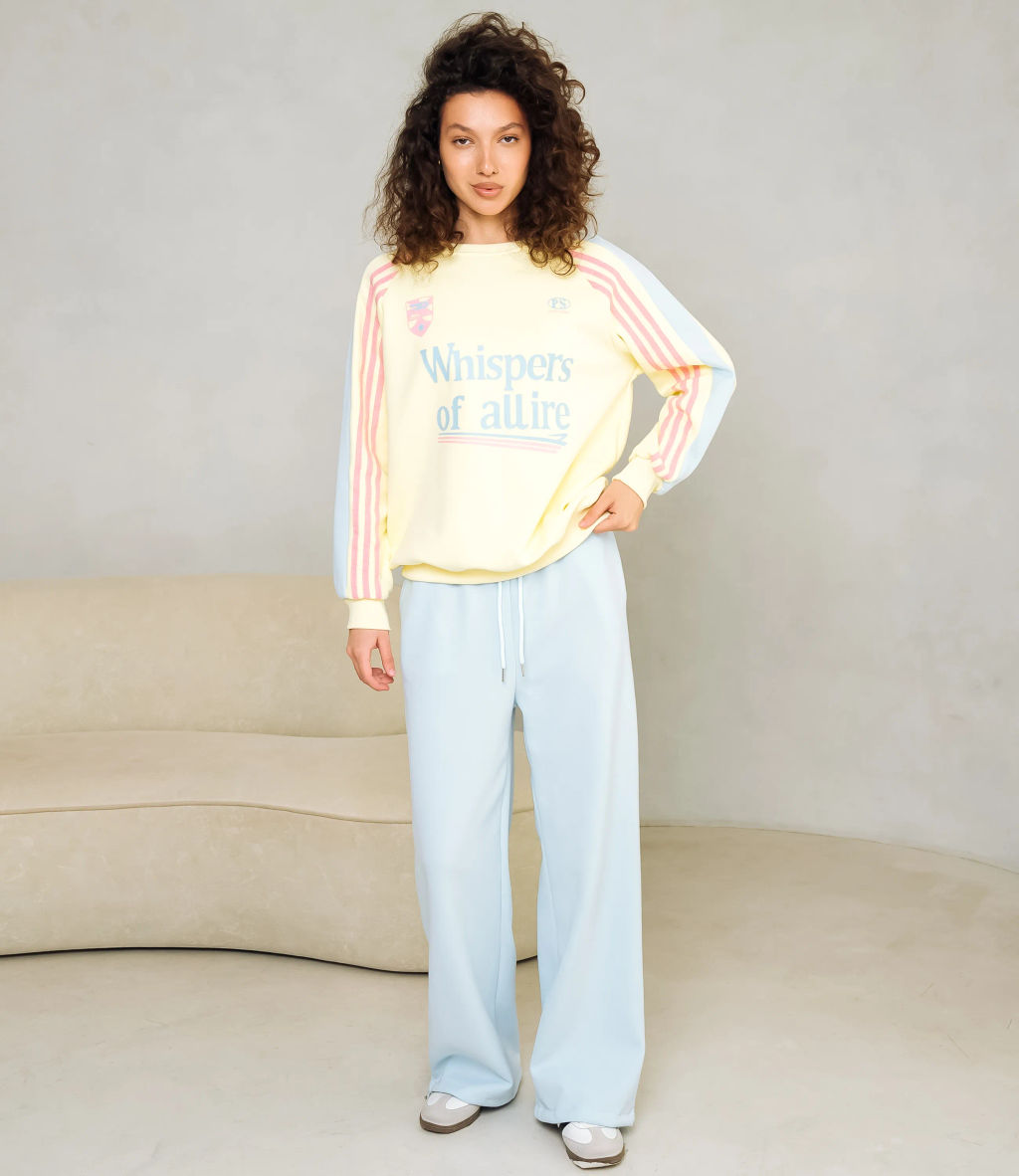 Спортивный костюм #КТ333 (4), жёлтый, голубой