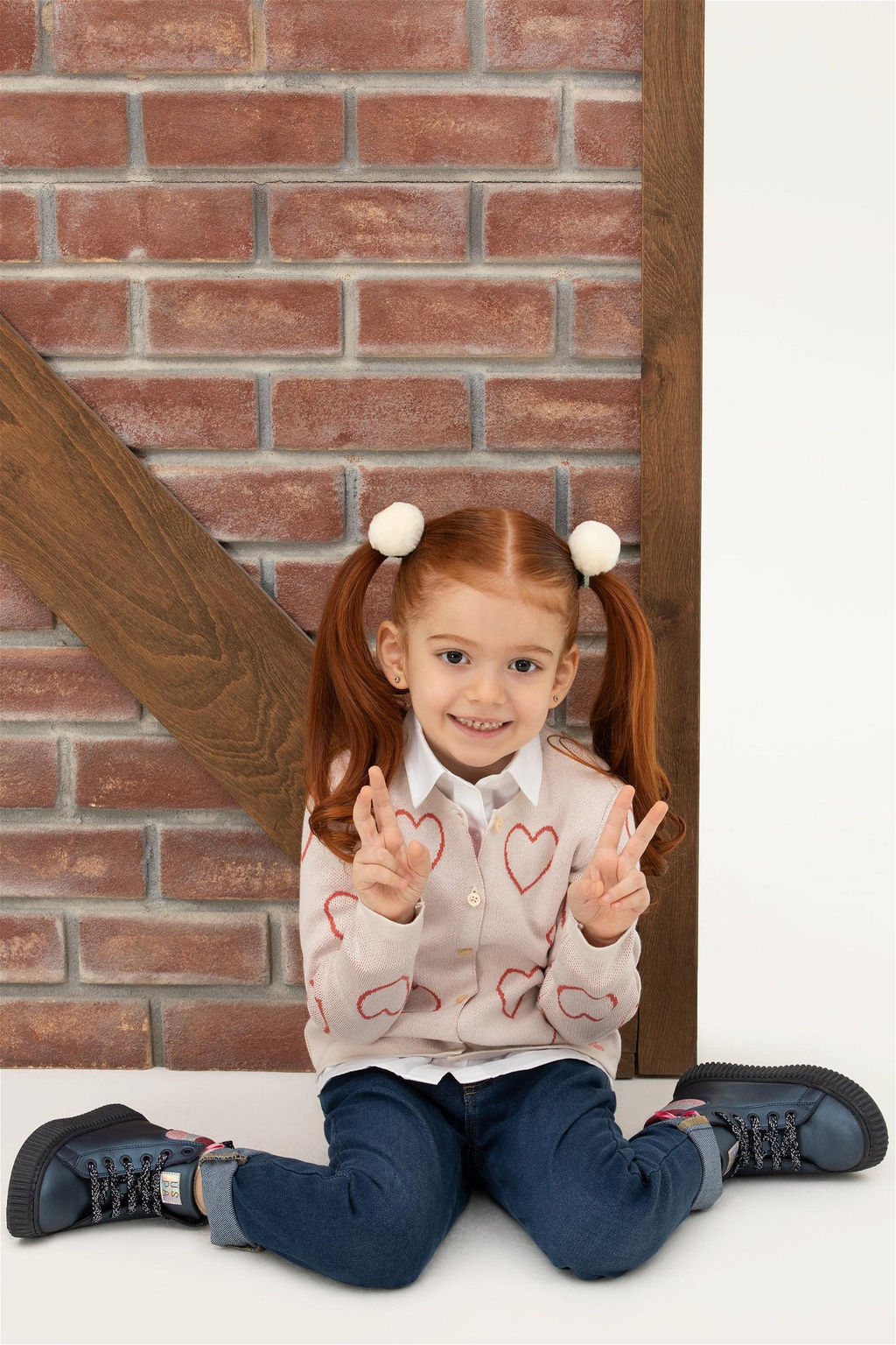 Кремовый трикотажный кардиган для девочки - U.s. polo assn фото 3