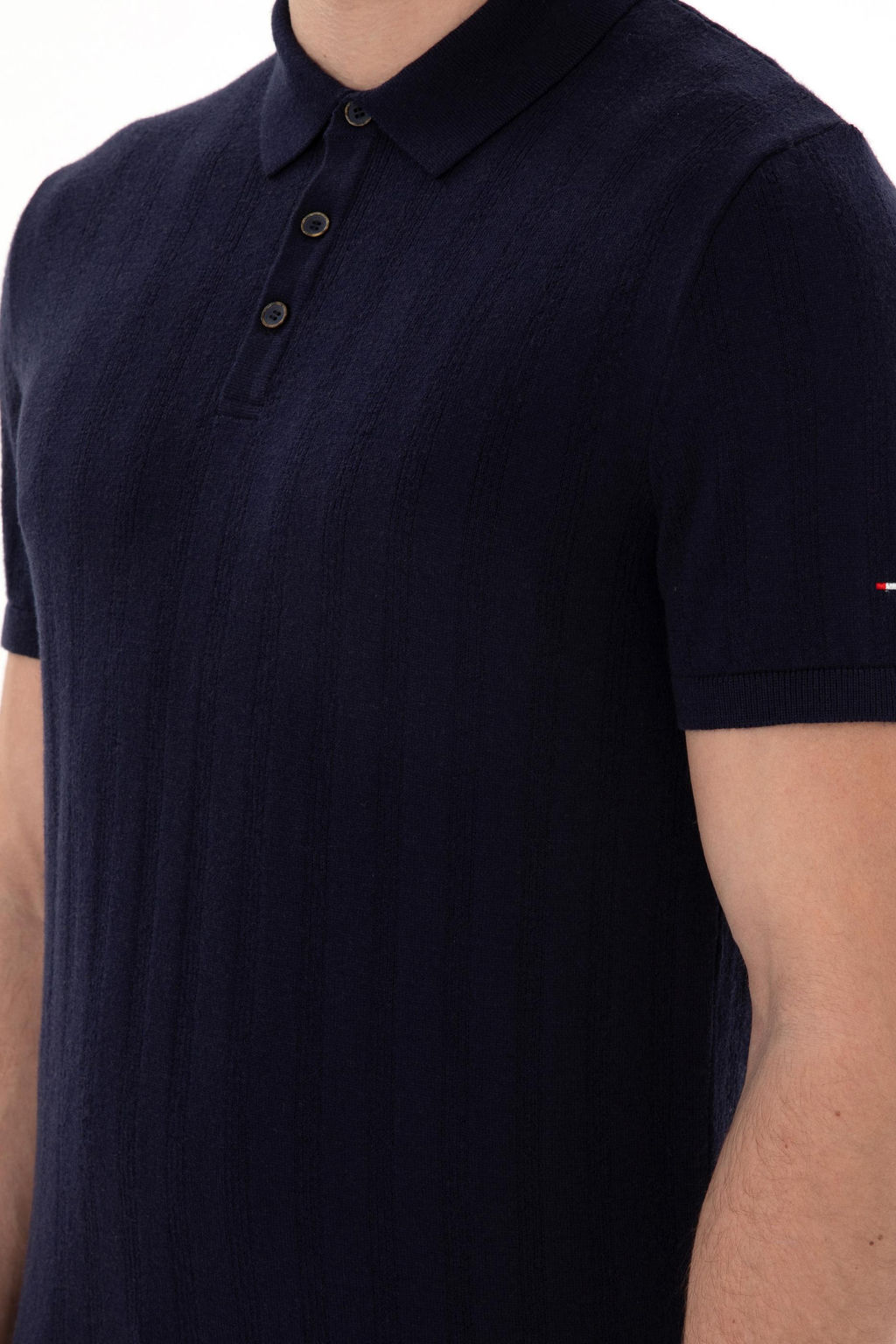 Erkek Slim Fit Polo Yaka Lacivert Triko Ti__rt Sepette S_rpriz _ndirim - U.s. polo assn фото 7
