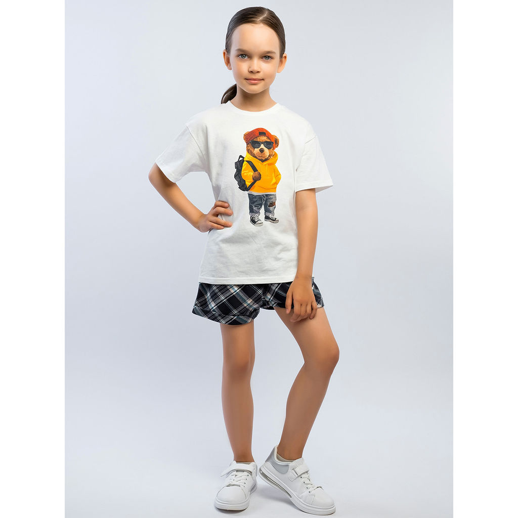 Комплект футболка кулирка, шорты футер 2х нитка петля 7011900101 - Youlala фото 2