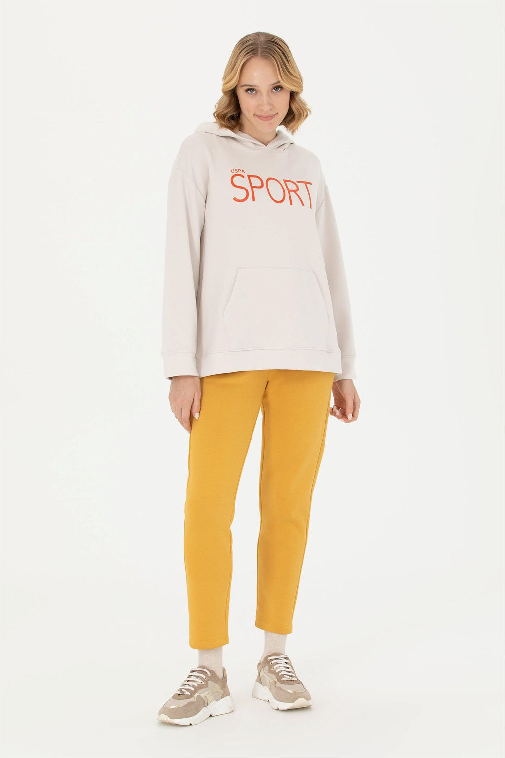 Женские спортивные штаны горчичного цвета Неожиданная скидка в корзине - U.s. polo assn фото 3