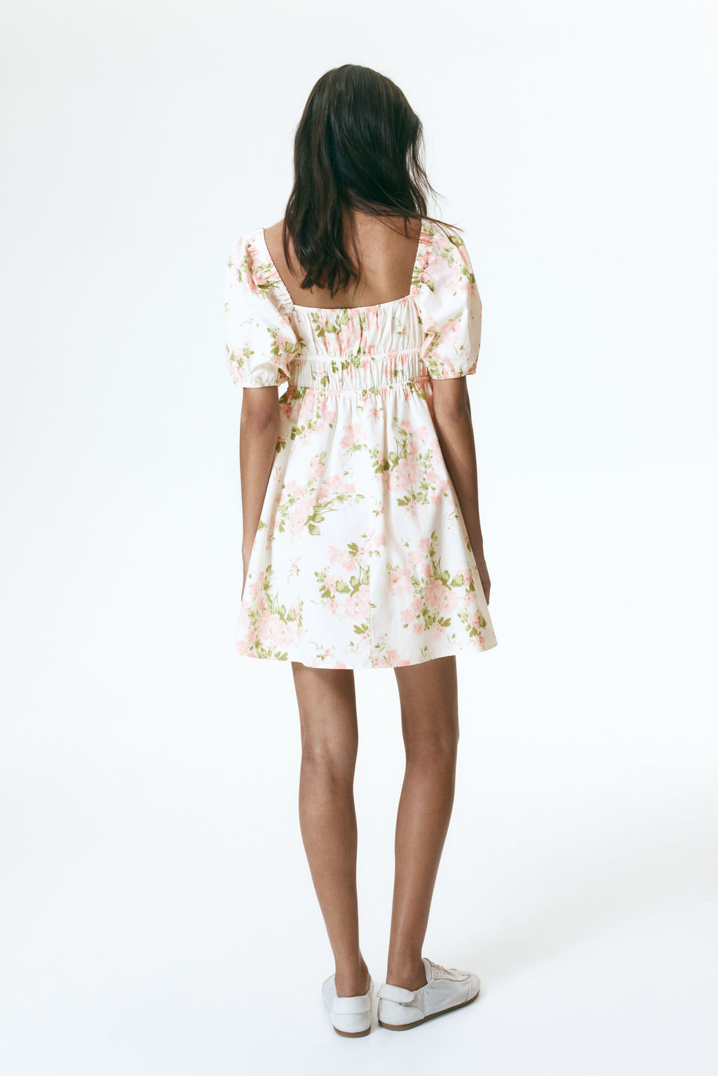 Vestido de popelina con mangas abullonadas - H&m фото 7