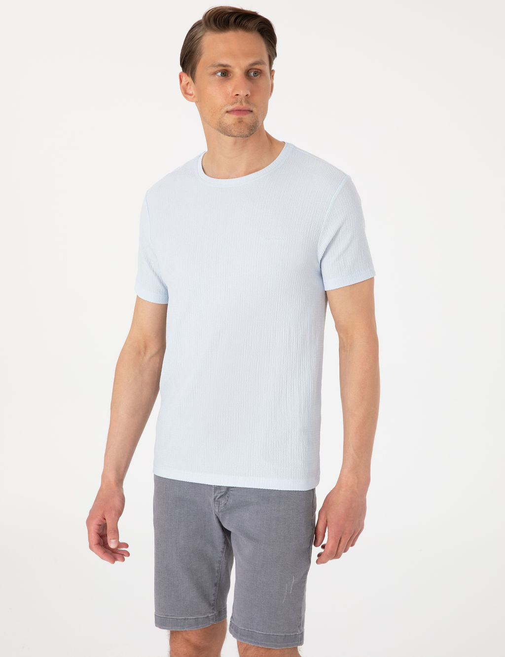 A__k Mavi Slim Fit Ti__rt