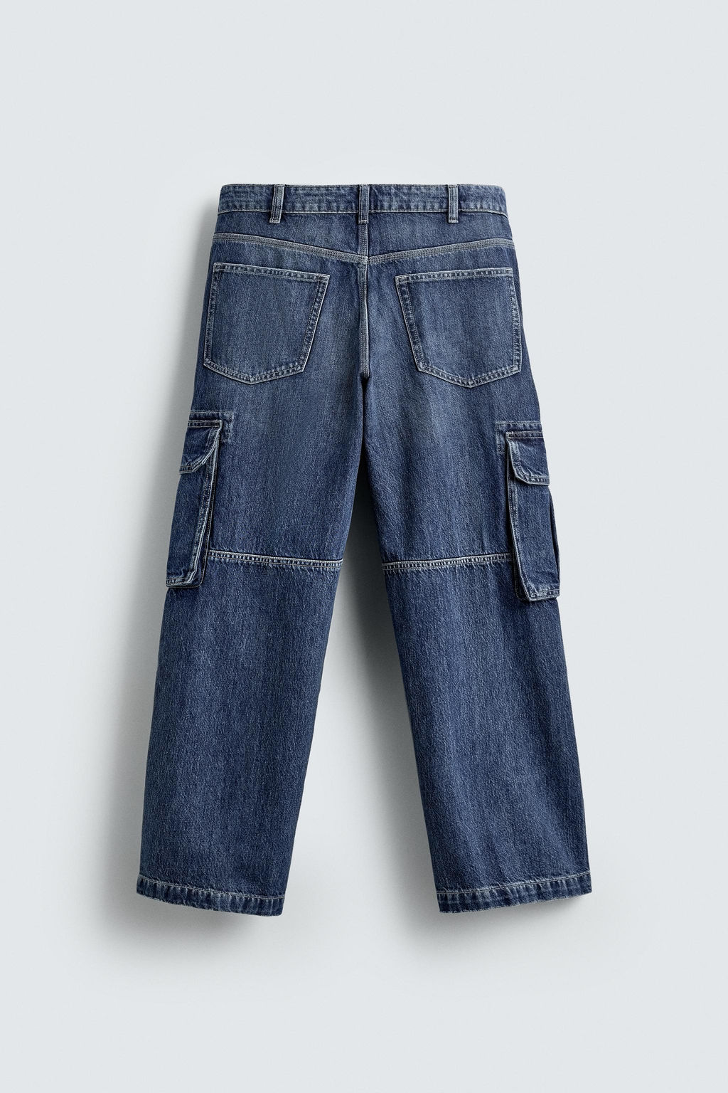 STRAIGHT FIT CARGO JEANS