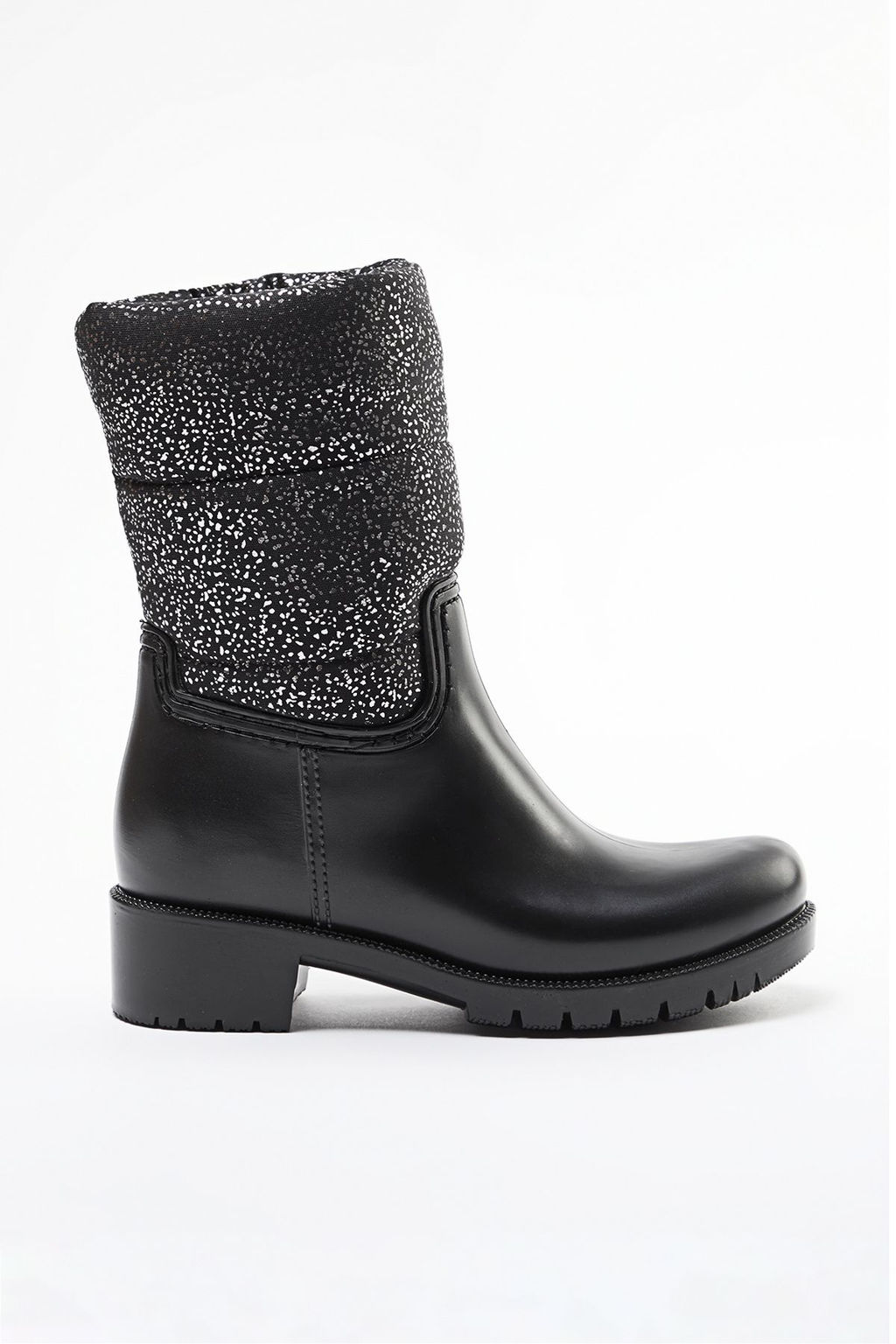 Trendyolmilla Shoes Siyah Varak Bask?l? Buyuk K?z Cocuk Kids Yagmur Cizmesi 
TAKAW25BO00051  фото 4