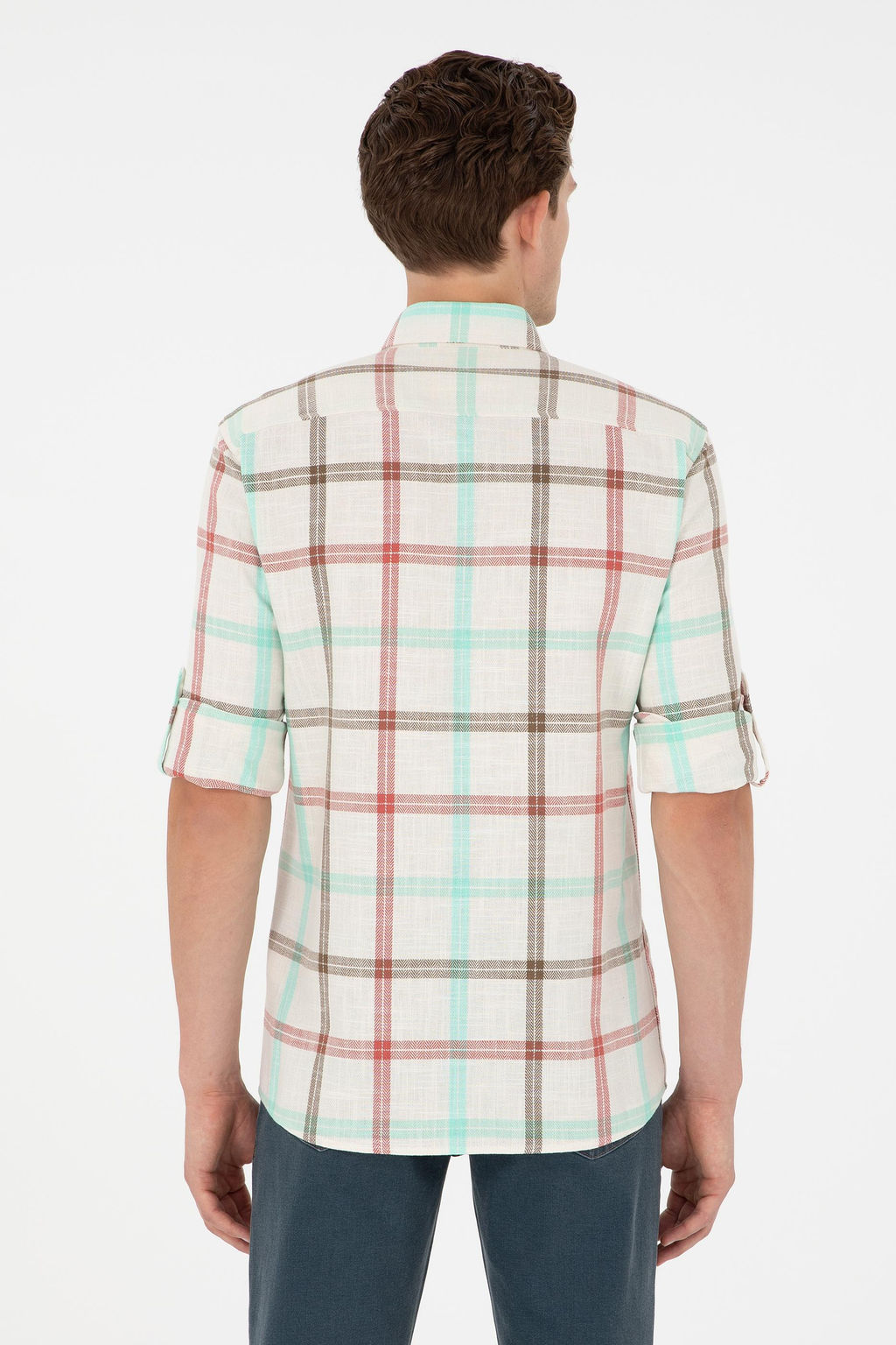 Мужская рубашка с длинным рукавом Stone - U.s. polo assn фото 5