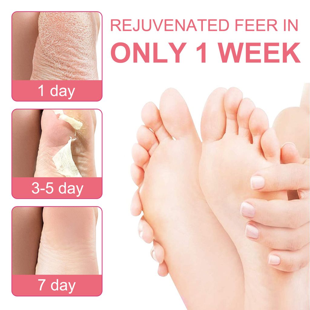 Отшелушивающая маска-носки для педикюра с экстрактом персика - Elaimei фото 5