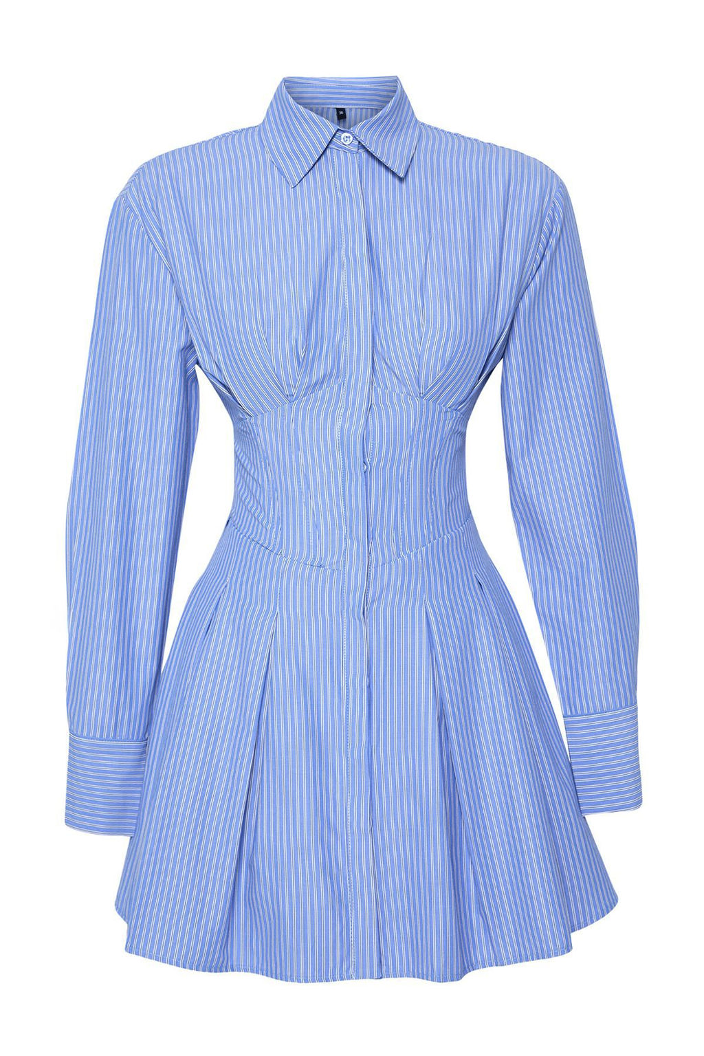 TRENDYOLMILLA Siyah Korse Detayl? Poplin K?sa Elbise TPRAW25EL00108 фото 6