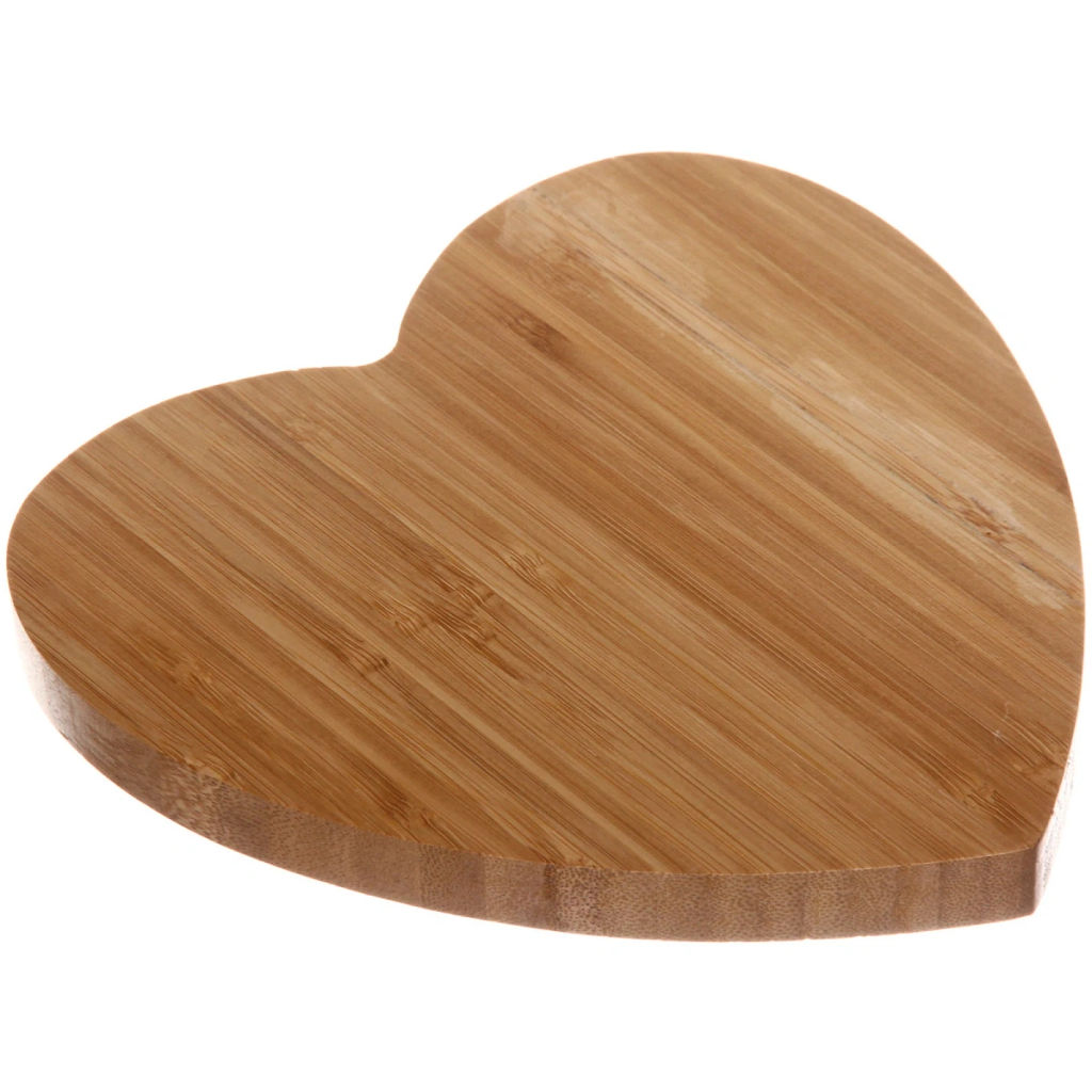 Менажница бамбуковая "SHEF" 18*19см Сердце 2секции