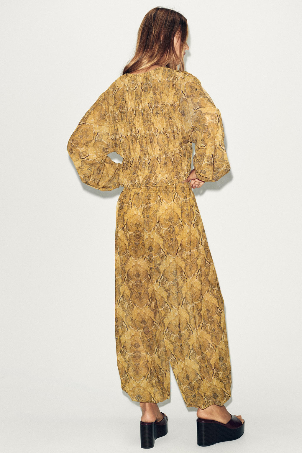 PRINTED BALLOON TROUSERS - Zara фото 5