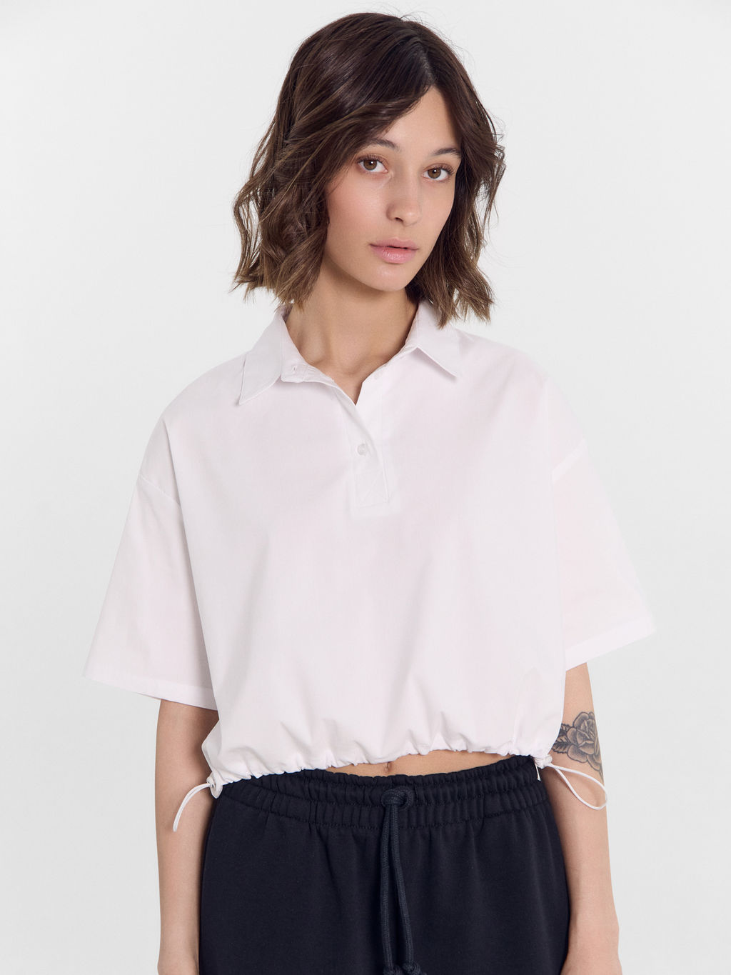Поло женское в белом цвете белый 112964/1 - Mark formelle фото 2
